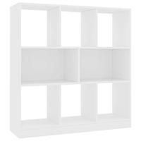 Boekenkast 97,5x29,5x100 cm bewerkt hout wit - thumbnail