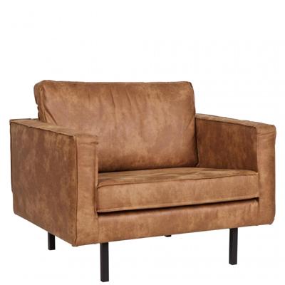 WOOOD Fauteuil 'Rodeo', kleur cognac