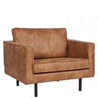 WOOOD Fauteuil 'Rodeo', kleur cognac - thumbnail