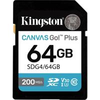 Kingston Technology Canvas Go! Plus 64GB SDXC Canvas Go Plus Gen4 200MB/s C10 UHS-I U3 V30 - thumbnail