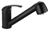 Keukenmengkraan - BAGO - Uittrekbare 2-straals sproeier - Matzwart - Klassiek design - Eenvoudige installatie - thumbnail