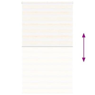 Zebra rolgordijn 125x200 cm stofbreedte 120,9 cm marmerbeige