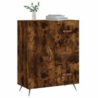 Dressoir 69,5x34x90 cm bewerkt hout gerookt eikenkleurig - thumbnail