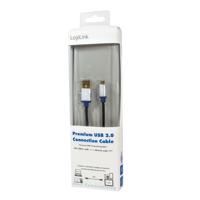 LogiLink BUAM210 USB-kabel USB 2.0 USB-A stekker, USB-micro-B stekker 1.00 m Zwart - thumbnail