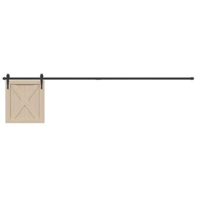 VidaXL Ophangset voor schuifdeur 213 cm koolstofstaal