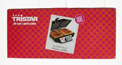 Tristar WF-2195 Wafelijzer Zwart, Zilver