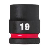 Milwaukee Accessoires shockwave krachtdop 1/2" kort 19 mm | 1 stuk - 4932480313 - thumbnail