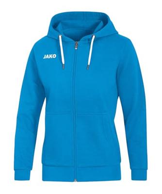 JAKO 6865D Jas Met Kap Base Dames - Jako-Blauw - 42 JAKO 6865D Jas Met Kap Base Dames - Jako-Blauw - 42