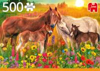Jumbo PC Horses in the Meadow legpuzzel 500 stukjes - thumbnail