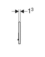 Bedieningsplaat Geberit Sigma 20 DF Chroom - thumbnail