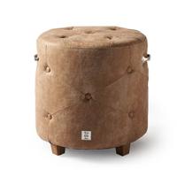 Rivièra Maison Poef 'Bowery' Pellini, kleur Camel - thumbnail