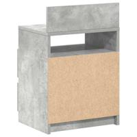 Nachtkastjes 2 st met 2 lades 40x33x60 cm betongrijs - thumbnail