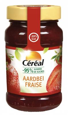 Cereal Fruitbeleg aardbei suikervrij 270 Gram