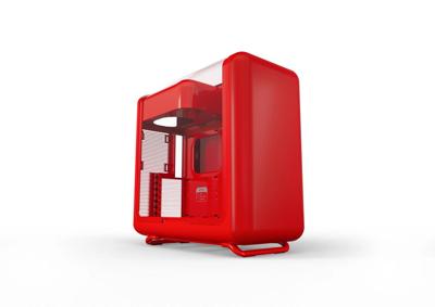HYTE Wild Cherry Midi-tower Behuizing, PC-behuizing, Gaming-behuizing Rood