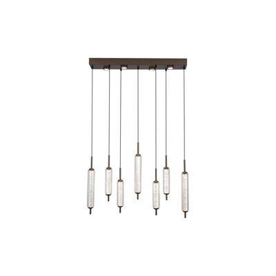 Searchlight Unieke hanglampCattail 7-lichts bubbel glas - 76210-7CL