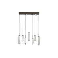 Searchlight Unieke hanglampCattail 7-lichts bubbel glas - 76210-7CL - thumbnail