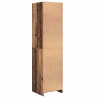 Kledingkast met plank met opslag Oud hout Bewerkt hout - thumbnail