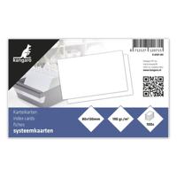 Kangaro K-6101-WI Systeemkaart Blanco 8x13 cm 100 Vel Wit - thumbnail