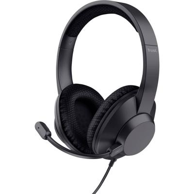 Trust Audiochip voor koptelefoon Kabel Zwart Noise Cancelling