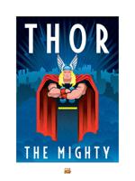 Kunstdruk Marvel - Deco Thor 60x80cm - thumbnail