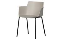 WOOOD Tuinstoel 'Foppe' PP, kleur Grijs - thumbnail