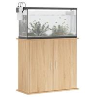 VidaXL Aquariumstandaard 81x36x73 cm bewerkt hout sonoma eikenkleurig - thumbnail