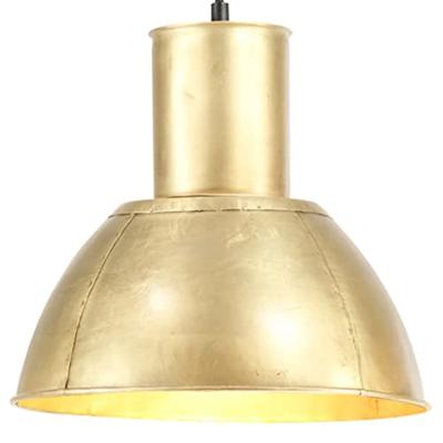 VidaXL Hanglamp rond 25 w e27 28,5 cm messingkleurig