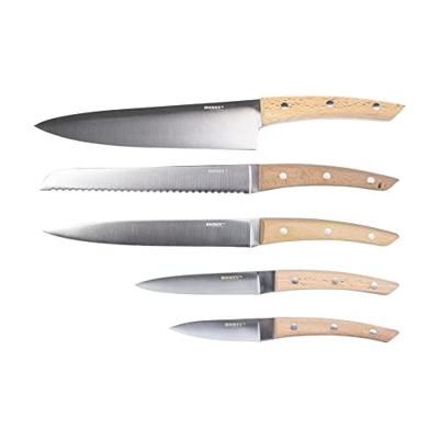 Homey's Bokträ officemes - 9cm - RVS|beukenhout - duurzame verpakking