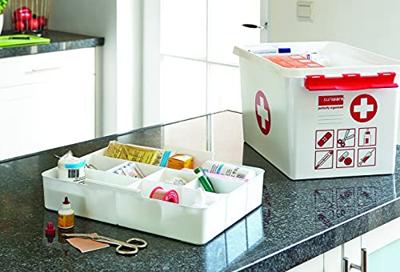 Sunware Q-line first aid box 6 liter met inzet wit/transp/rood - thumbnail