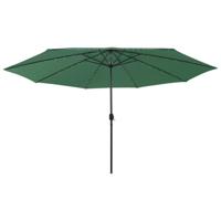 Parasol met LED-verlichting 400 cm groen - thumbnail