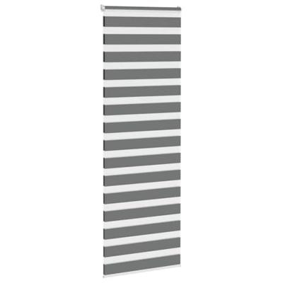 Zebra rolgordijn 80x230 cm stofbreedte 75,9 cm donkergrijs