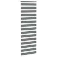Zebra rolgordijn 80x230 cm stofbreedte 75,9 cm donkergrijs - thumbnail