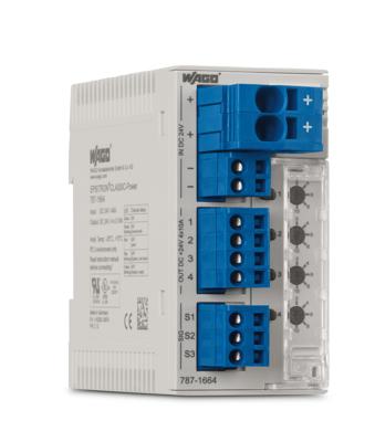 WAGO 787-1664 Elektronische beveiligingsschakelaar 24 V/DC 10 A 240 W Aantal uitgangen:4 x Inhoud 1 stuk(s)