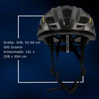 FISCHER FAHRRAD Urban Montis Fietshelm Zwart Confectiemaat: S/M Hoofdomvang: 52-59 cm - thumbnail