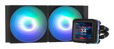 Zalman Alpha2 DS AIO CPU Liquid Cooler, AMD AM5/AM4, Intel LGA 1851/1700/1200/1151, aanpasbaar 2,7 inch lcd-display (zwart, 360 mm)