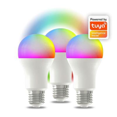 Denver LED GLS mat RGB E27 9W 3-pack dimbaar SMART Wi-Fi TUYA - LED5040