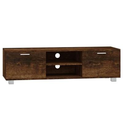 Tv-meubel 140x40,5x35 cm bewerkt hout gerookt eikenkleurig