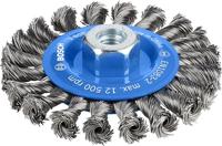 Bosch Accessories Schijfborstel, getordeerd, 115 mm, 0,5 mm, 12 mm, 12.500 omw/min, M14 2608622059 2608622059 1 stuk(s) - thumbnail