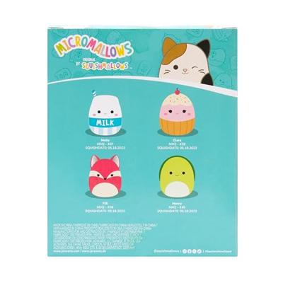 Squishmallows knuffel pluche - micromallows, 4-pack - thumbnail
