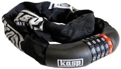 Kasp K470810D Kettingslot Zwart Cijferslot