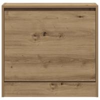 VidaXL Schoenenkast artisan eiken 60 x 21 x 57 cm bewerkt hout - thumbnail