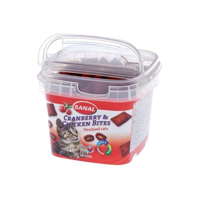 Sanal cat cranberry & chickenbites cup