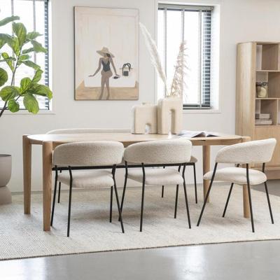 Eleonora Deens Ovale Eettafel 'Selbu' Eiken, 160 x 90cm