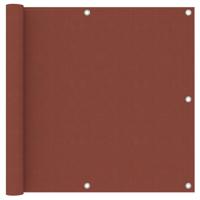 Balkonscherm 90x300 cm oxford stof terracotta - thumbnail
