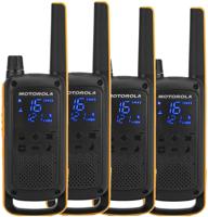 Motorola Talkabout T82 Extreme Quad Pack twee-weg radio 16 kanalen Zwart, Oranje - thumbnail