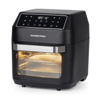 GourmetMaxx 13606 Heteluchtoven 12 l BPA-vrij, CoolTouch-behuizing, Digitale timer, Grillfunctie Zwart - thumbnail