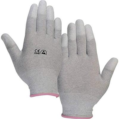TRU COMPONENTS EPAHA-RL-L ESD-handschoen Met coating op de vingertoppen Maat: L Polyamide