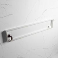 MONDIAZ EASY Nis 149,5x29,5cm in solid surface kleur Linen | Talc. 1 vak geschikt voor in- of opbouw - thumbnail