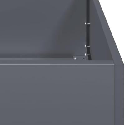 Plantenbak 40x80x80 cm staal antracietkleurig