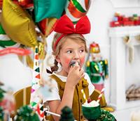 Diadeem met Strik Rood - thumbnail